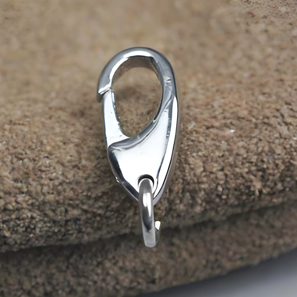 Sterling Silver Mini Lobster Claw Clasp Lab Verified Spring Chain Connector