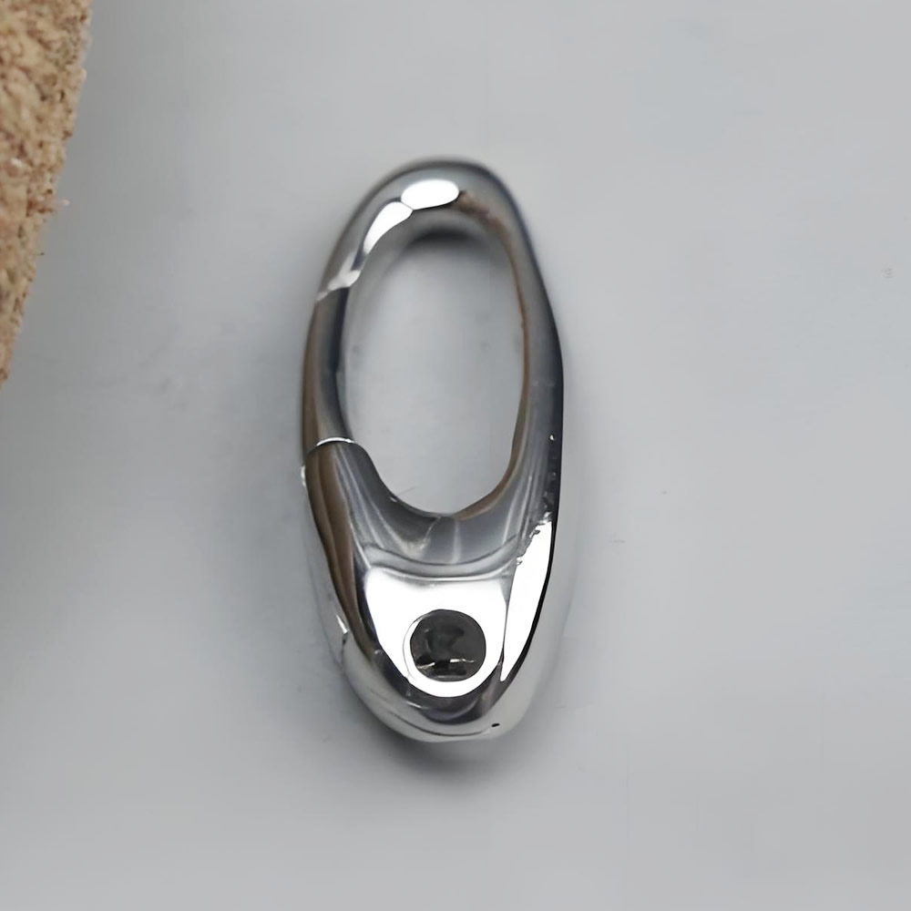 Sterling Silver Irregular Oval Spring Clasp Lab Tested Authentic DDP In Stock Online Anti Tarnish DIY Bracelet Jewelry Findings