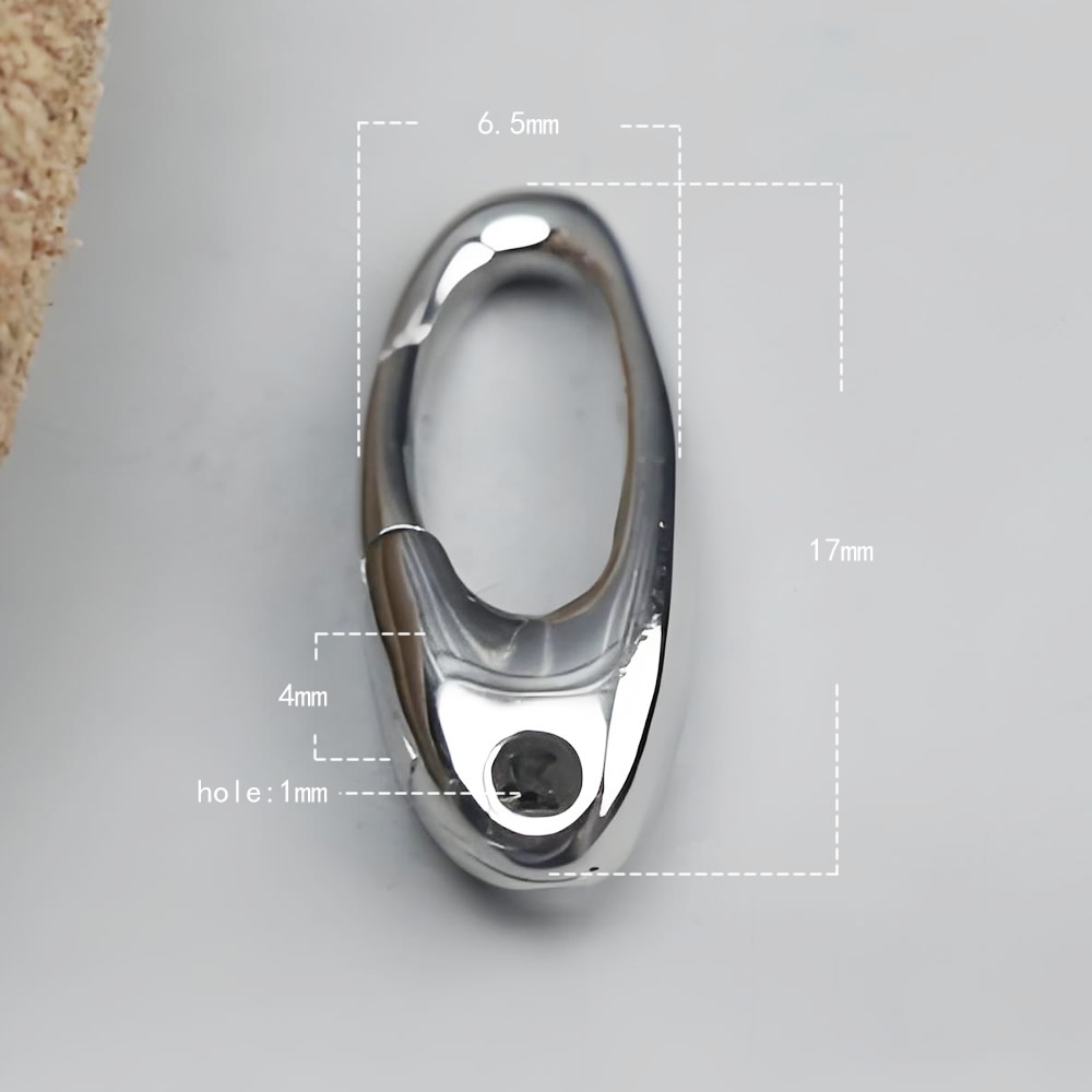 Sterling Silver Irregular Oval Spring Clasp Lab Tested Authentic DDP In Stock Online Anti Tarnish DIY Bracelet Jewelry Findings