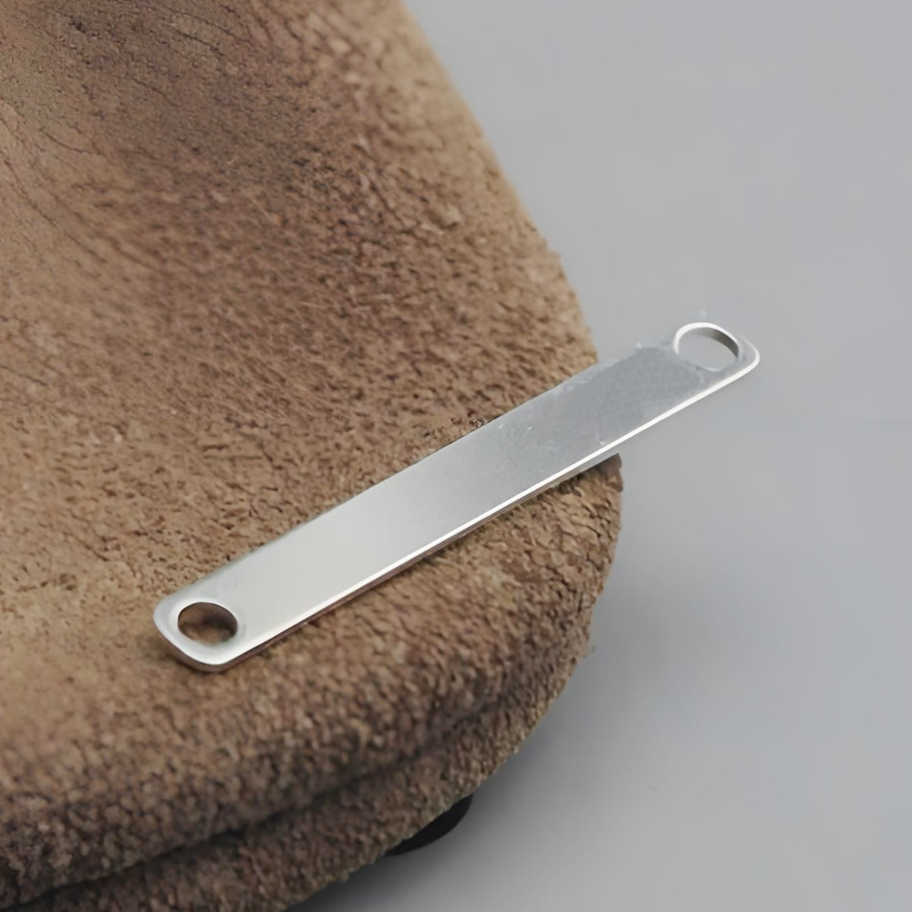 925 Sterling Silver Double Hole Bar Connector Lab Tested Authentic DDP In Stock Online Anti Tarnish DIY Engraving Jewelry Blanks