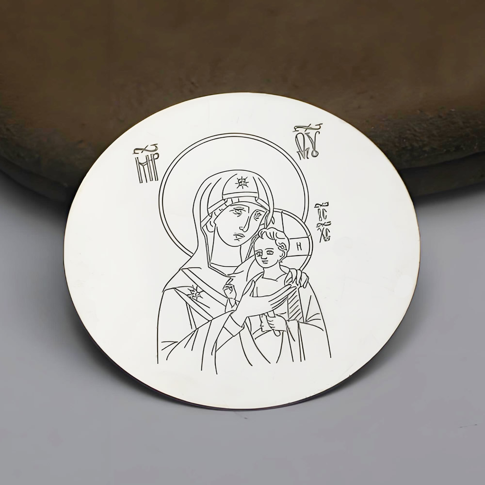 Sterling Silver Round Stamping Blank Lab Verified Circular Engravable Silver Disc
