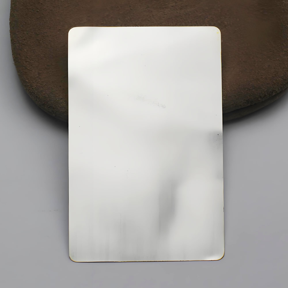 Rounded Corner Silver Custom Blank Tag Sheet Lab Inspected DDP Online Long Lasting Personalized Metal Stamping Components