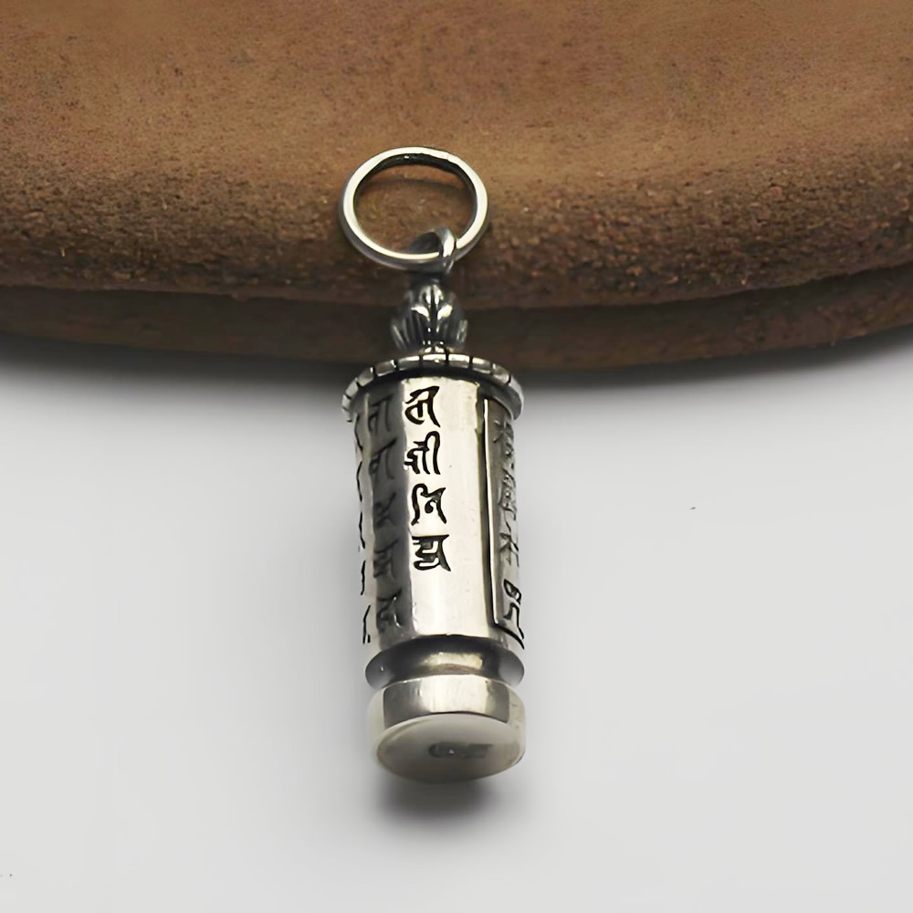 Sterling Silver Cylinder Pet Ash Urn Pendant Lab Tested Authentic DDP In Stock Online Anti Tarnish DIY Memorial Jewelry Findings