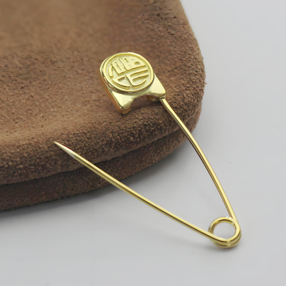 Smooth Gloss Silver Safety Pin Brooch Lab Inspected DDP Online Long Lasting Minimalist Fashion Craft Components