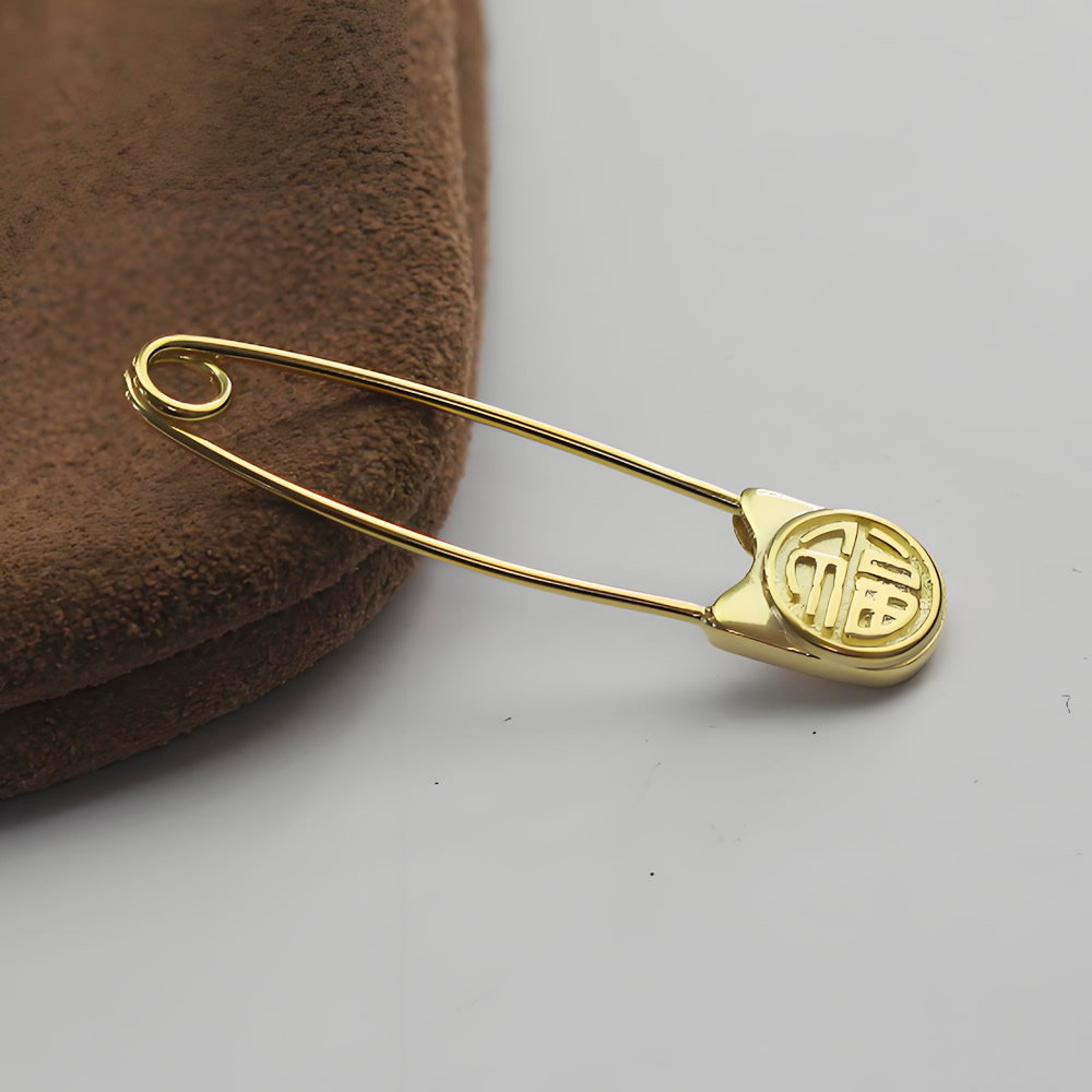 Smooth Gloss Silver Safety Pin Brooch Lab Inspected DDP Online Long Lasting Minimalist Fashion Craft Components