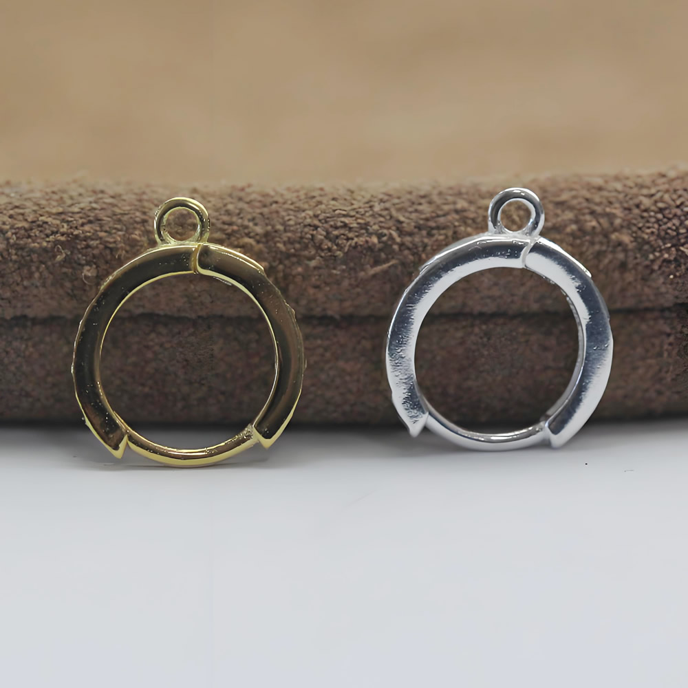 Sterling Silver Hoops Earring Components