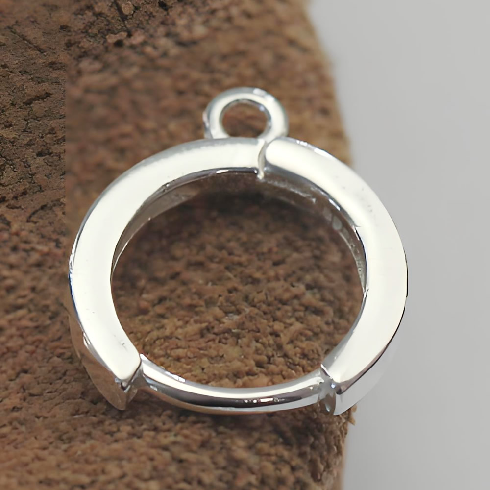 Sterling Silver Hoops Earring Components