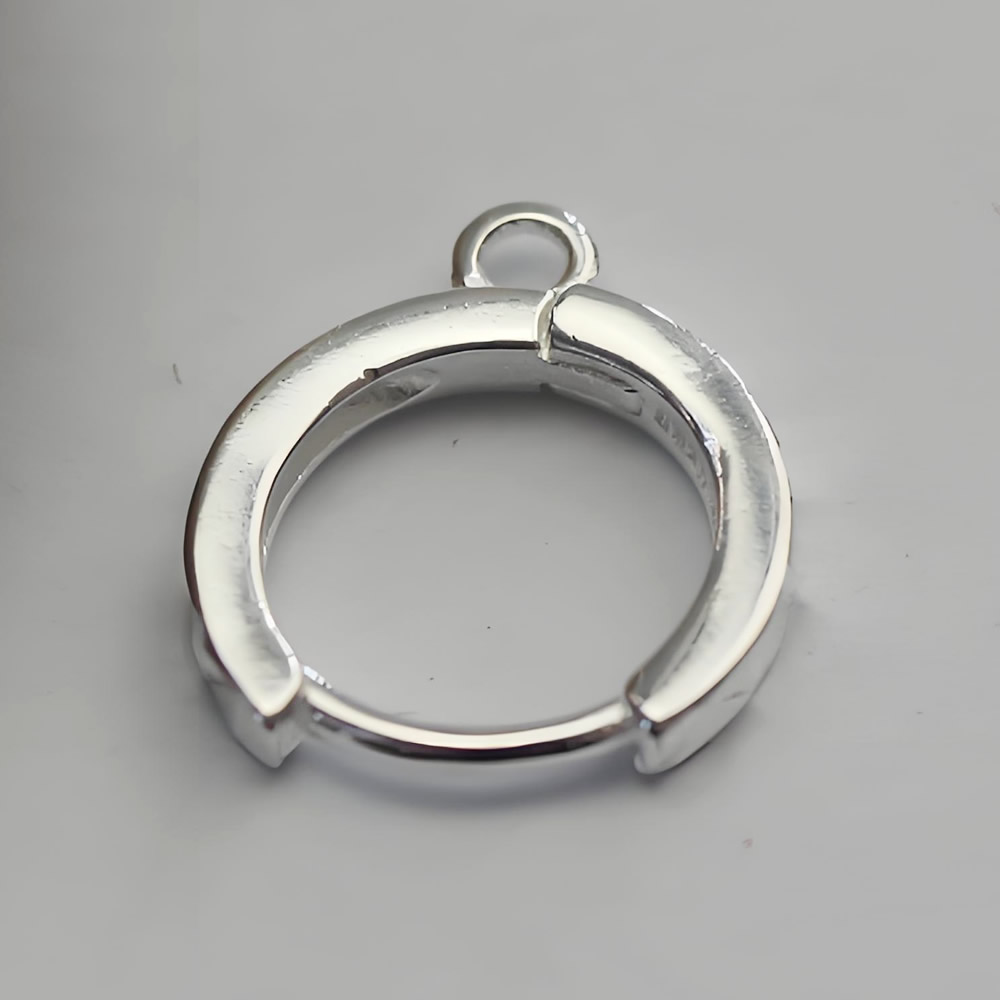 Sterling Silver Hoops Earring Components