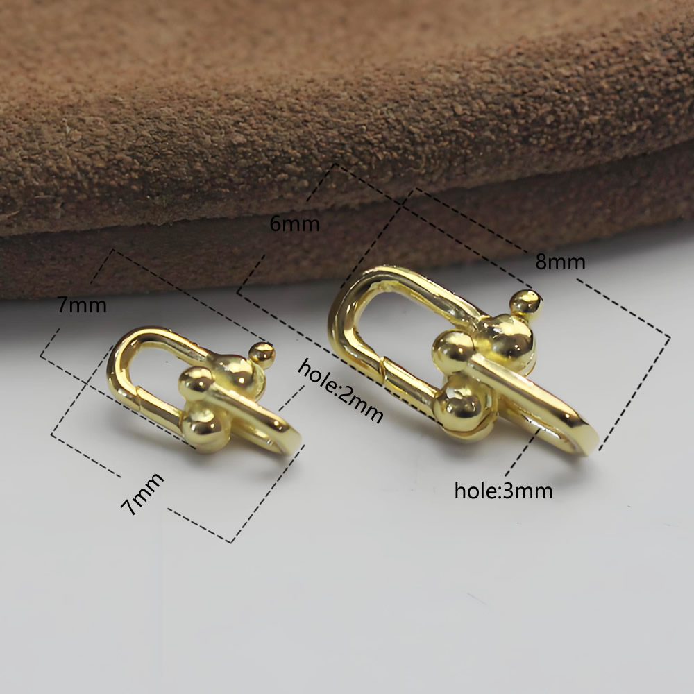 Sterling Silver Rectangular Spring Clasp Lab Tested Authentic DDP In Stock Online Anti Tarnish DIY Bracelet Jewelry Findings