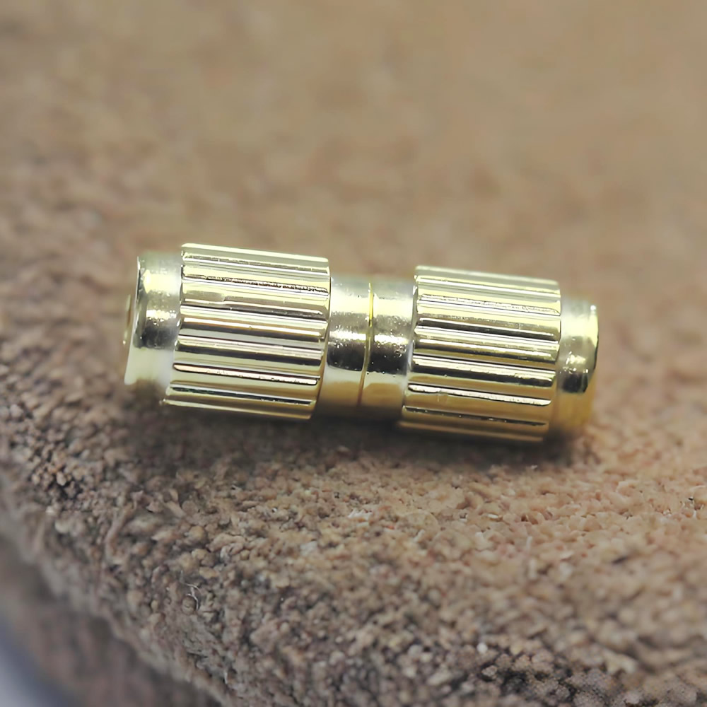 S925 Silver Grooved Screw Clasp Lab Verified Eliminate Fake Silver Risks