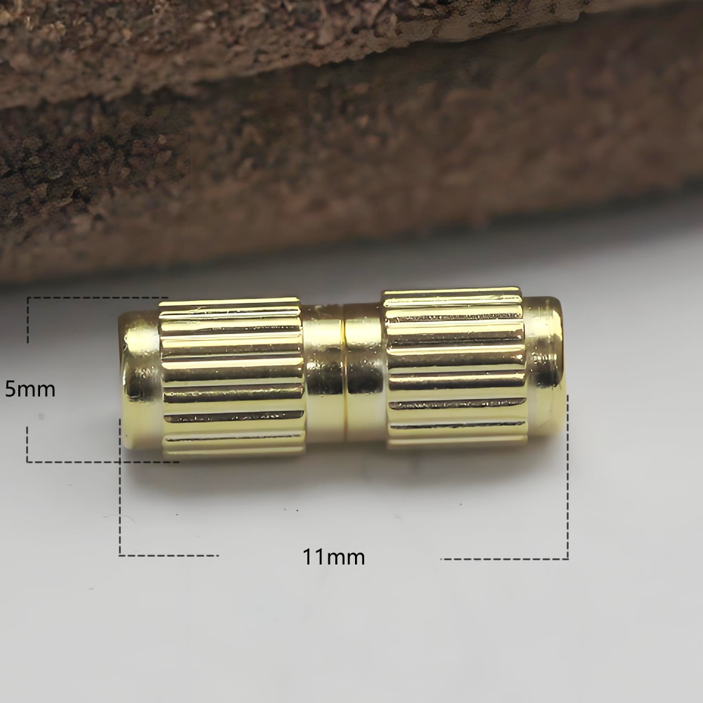 S925 Silver Grooved Screw Clasp Lab Verified Eliminate Fake Silver Risks