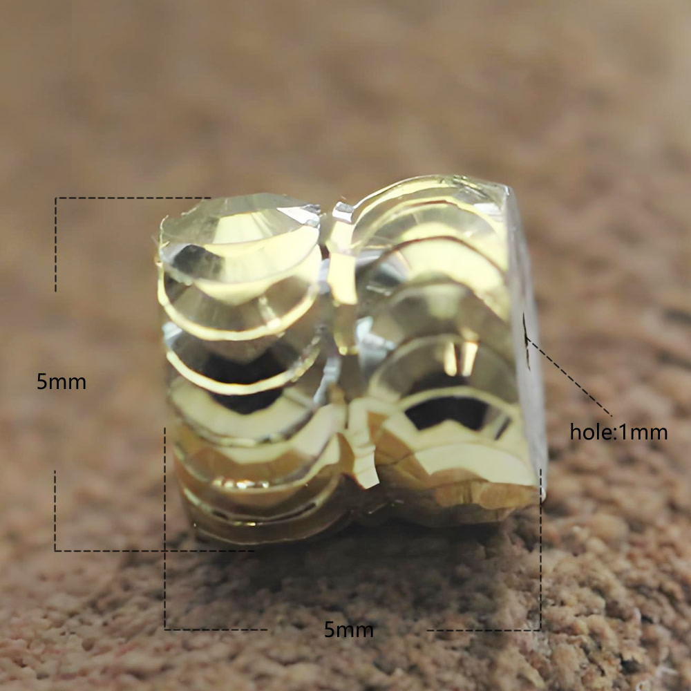 Sterling Silver Screw Clasp Textured Ear Nuts Lab Inspected Secure Earring Making Supplies