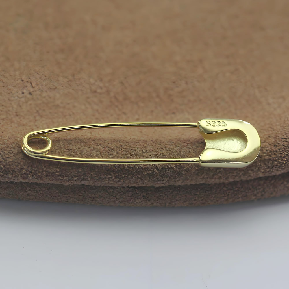 Sterling Silver Brooch Findings Lab Certified Secure Pin Anti-Allerg