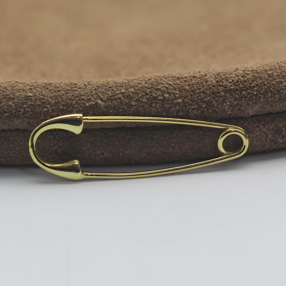 Sterling Silver Safety Pin Brooch Lab Tested Authentic DDP In Stock Online Anti Tarnish DIY Clothing Jewelry Findings