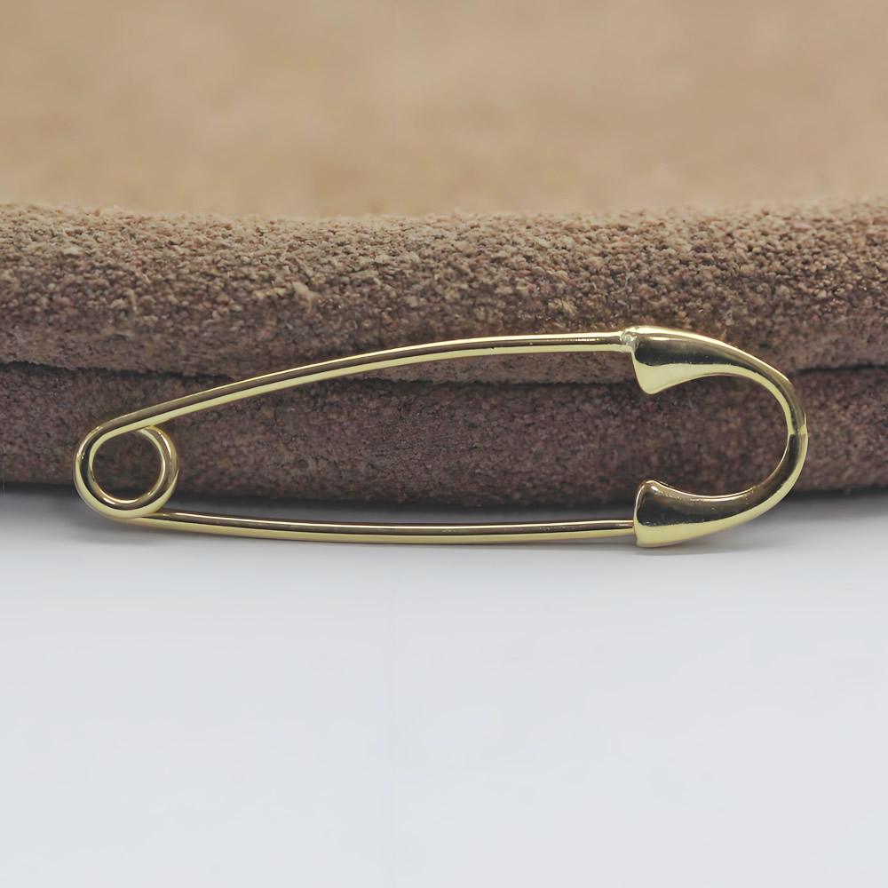 Sterling Silver Safety Pin Brooch Lab Tested Authentic DDP In Stock Online Anti Tarnish DIY Clothing Jewelry Findings