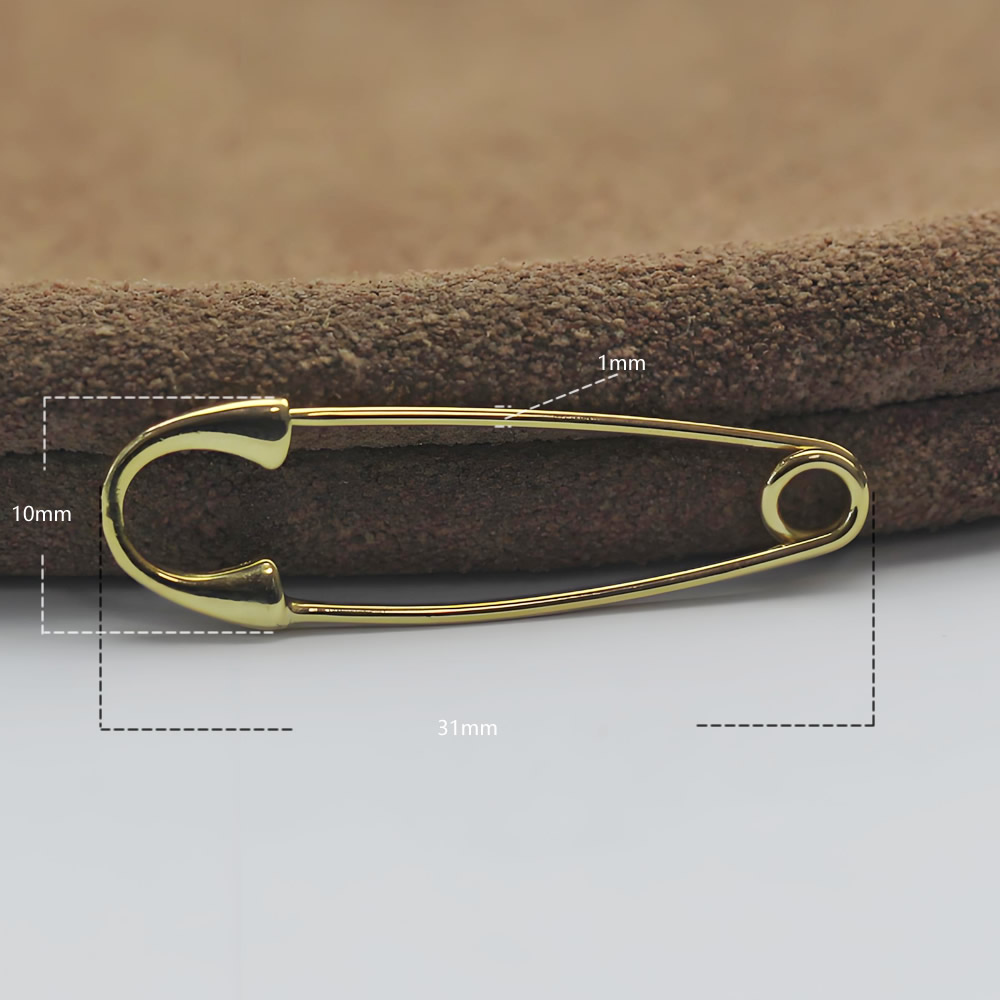 Sterling Silver Safety Pin Brooch Lab Tested Authentic DDP In Stock Online Anti Tarnish DIY Clothing Jewelry Findings