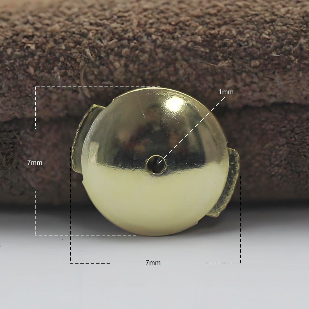 图片用AI 优化  Sterling Silver Ear Nuts Lab Certified Anti-Allergy Earring Backs