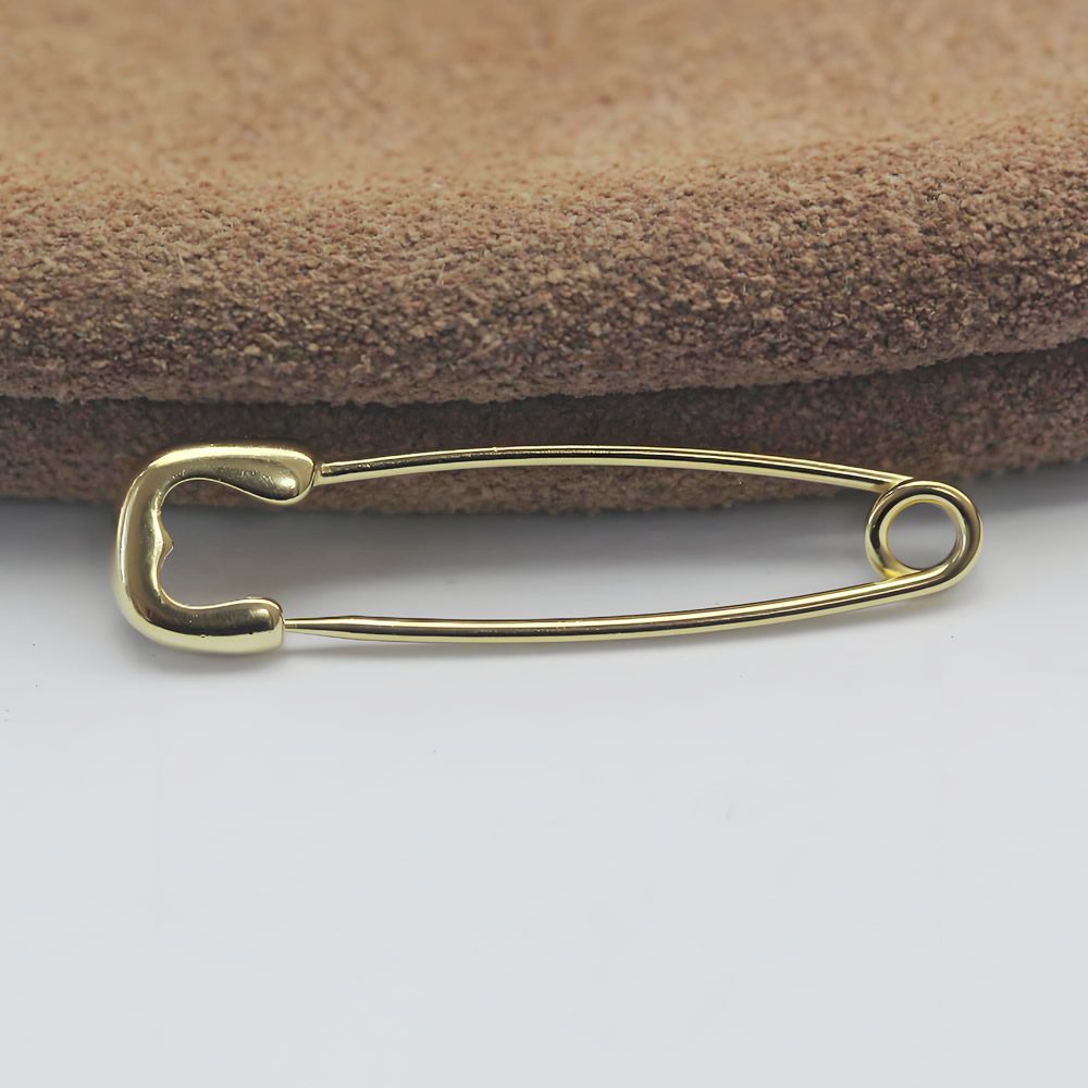 Sterling Silver Safety Pin Brooch Lab Tested Authentic DDP In Stock Online Anti Tarnish DIY Clothing Jewelry Findings