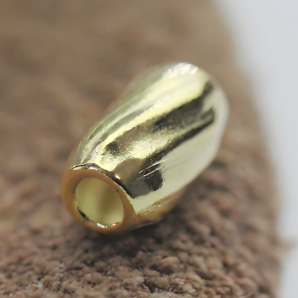 Sterling Silver Rice Shaped Spacer Beads Lab Tested Authentic DDP In Stock Online Anti Tarnish DIY Bracelet Jewelry Findings