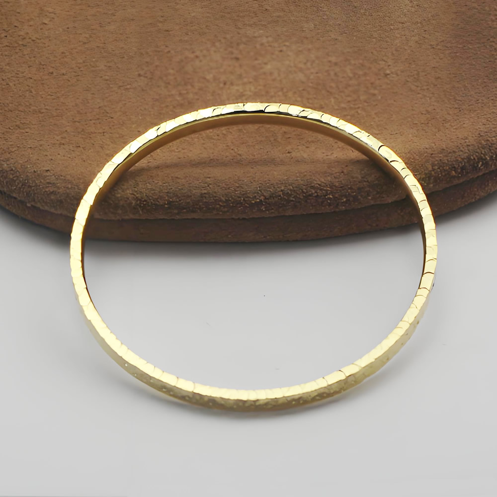 Sterling Silver Bracelet Lab Certified Anti-Allergy Stackable Bangle