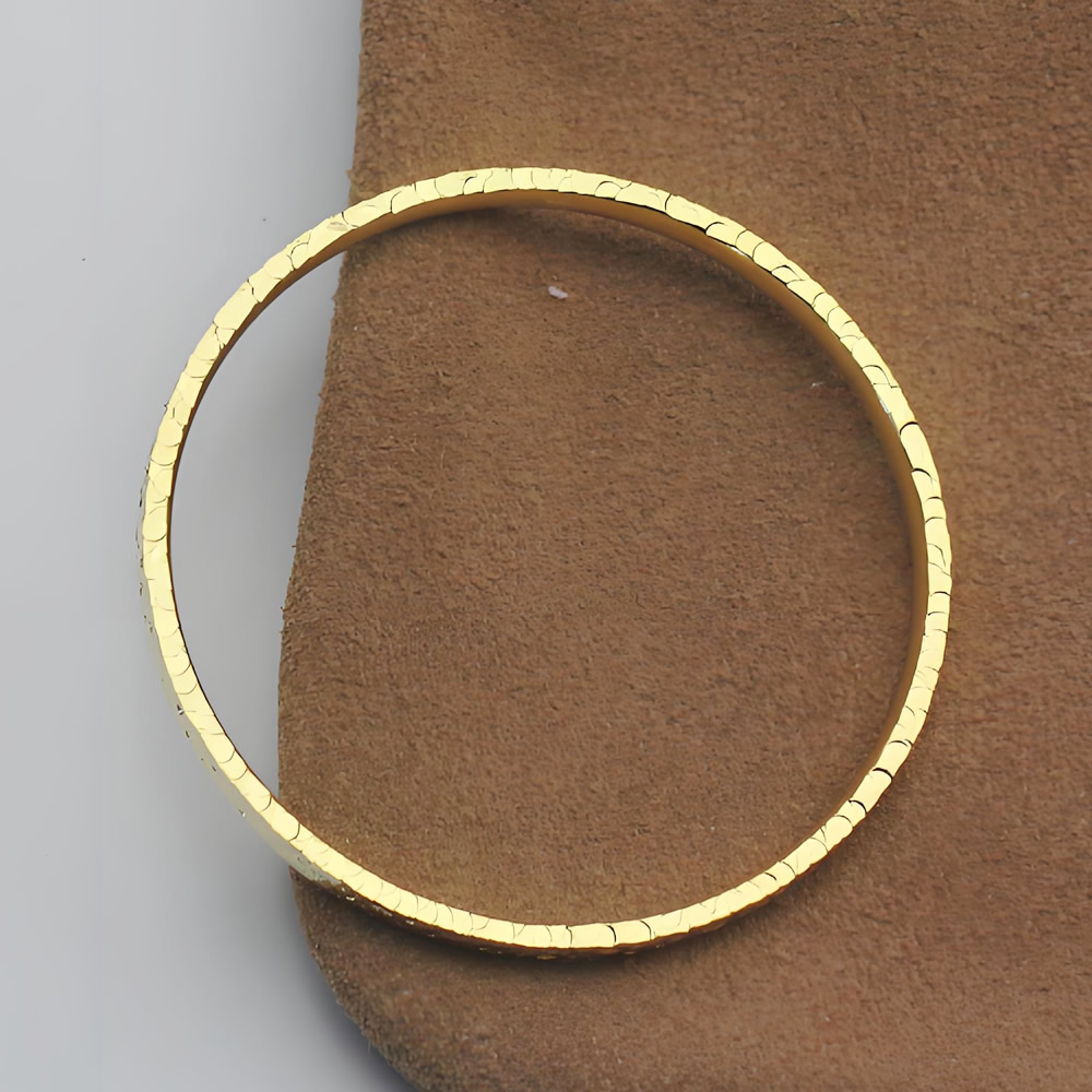 Sterling Silver Bracelet Lab Certified Anti-Allergy Stackable Bangle