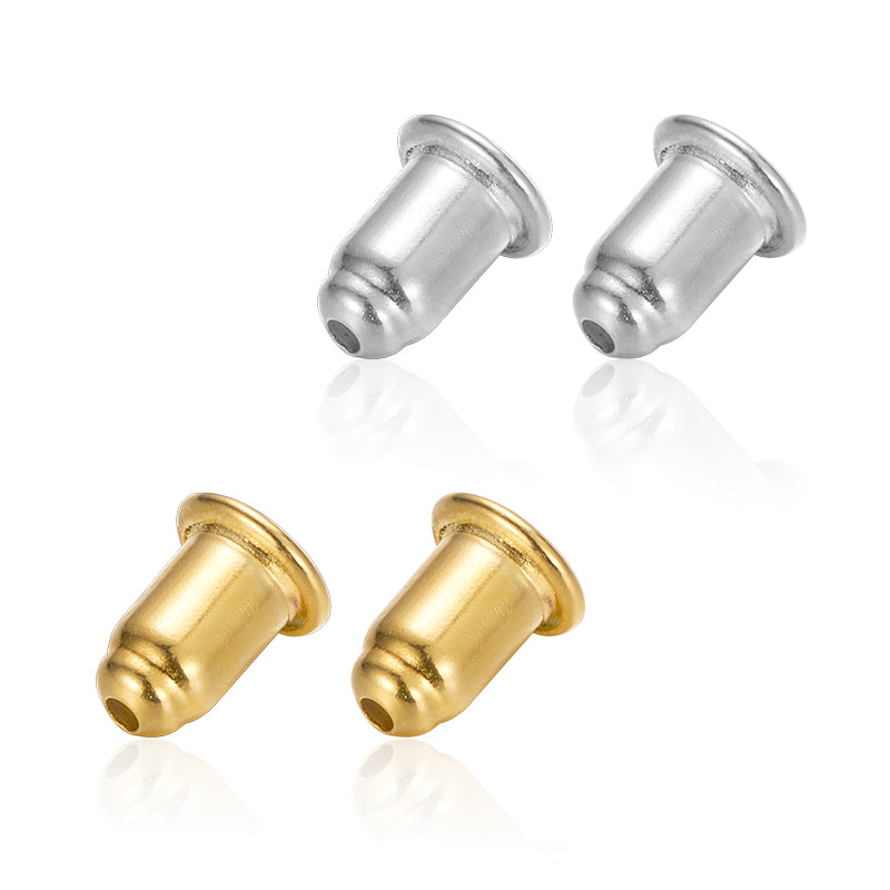 图需优化 Sterling Silver Ear Nuts Lab Certified Prevent Earrings Slipping Off