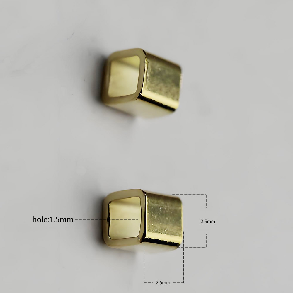 Sterling Silver Square Tube Bead Spacers Lab Tested Authentic DDP In Stock Online Anti Tarnish DIY Necklace Jewelry Findings