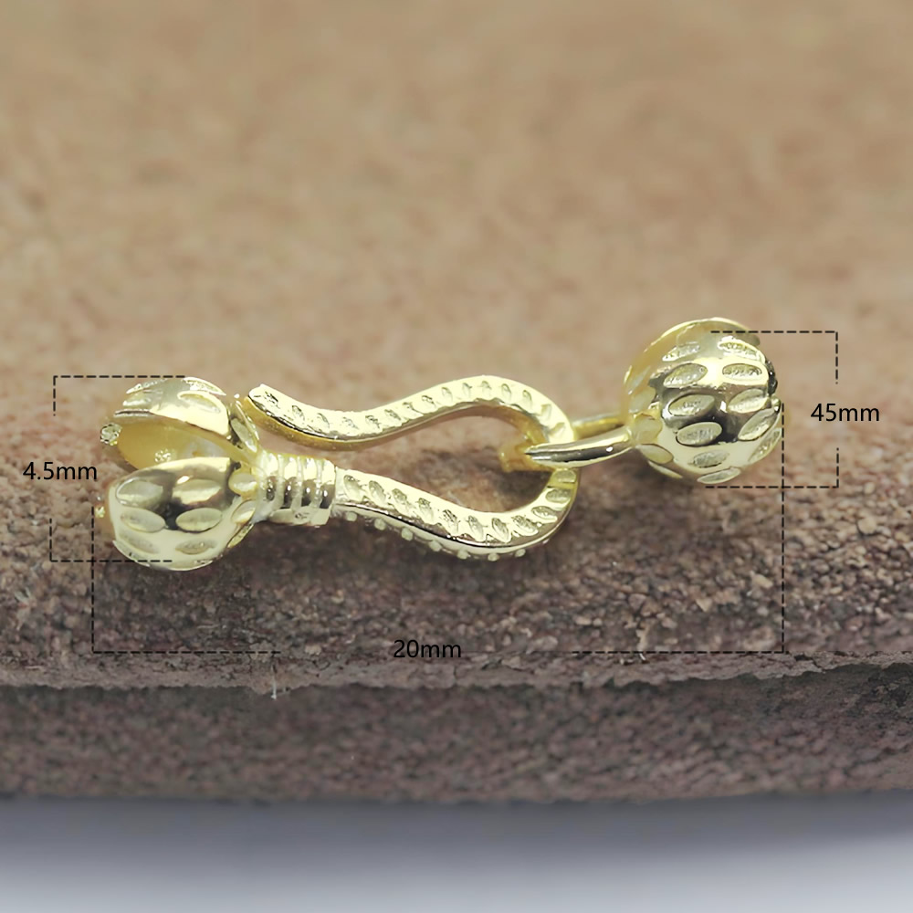 Sterling Silver Hook and Eye Clasp