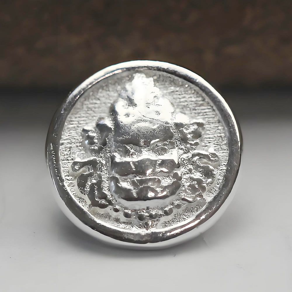 Sterling Silver Crown Buttons