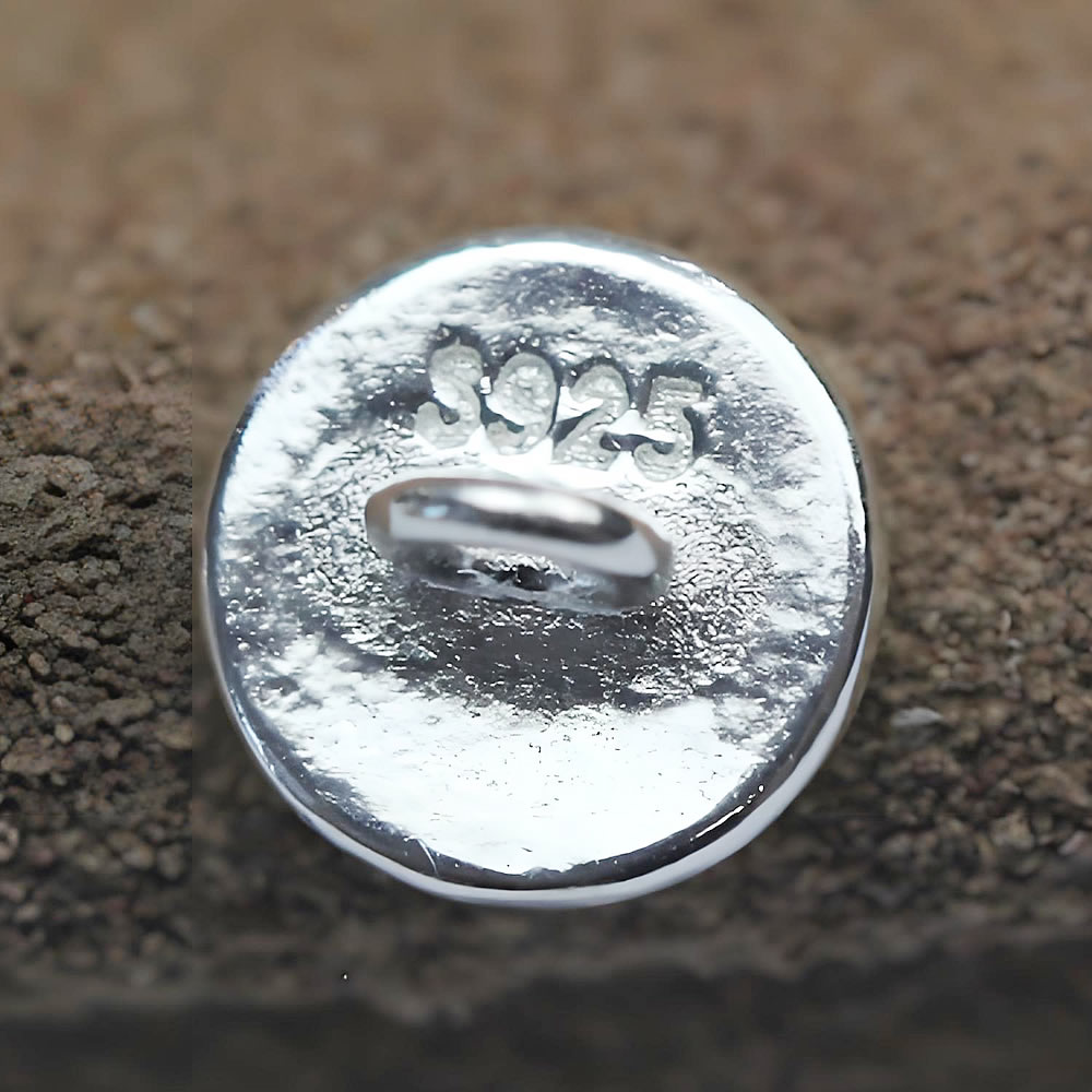Sterling Silver Crown Buttons