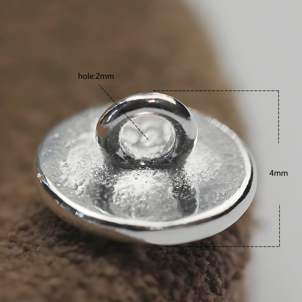 Sterling Silver Crown Buttons