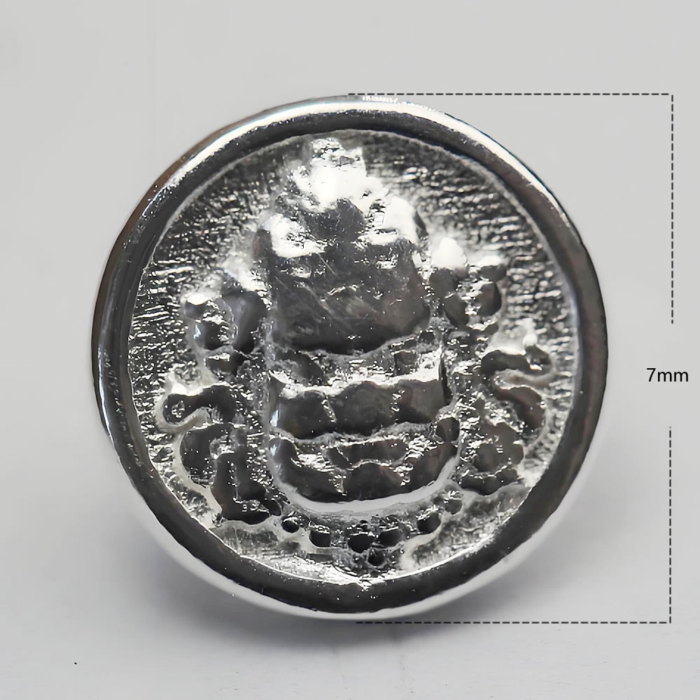 Sterling Silver Crown Buttons