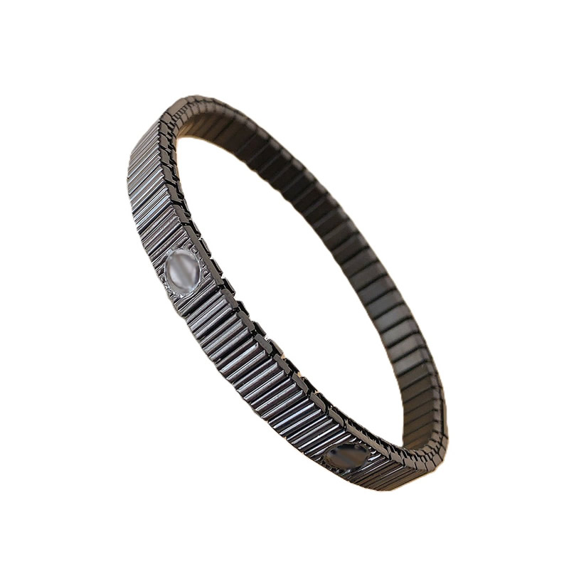 New European and American hot selling fashion light luxury simple high-end feeling elastic stainless steel bracelet