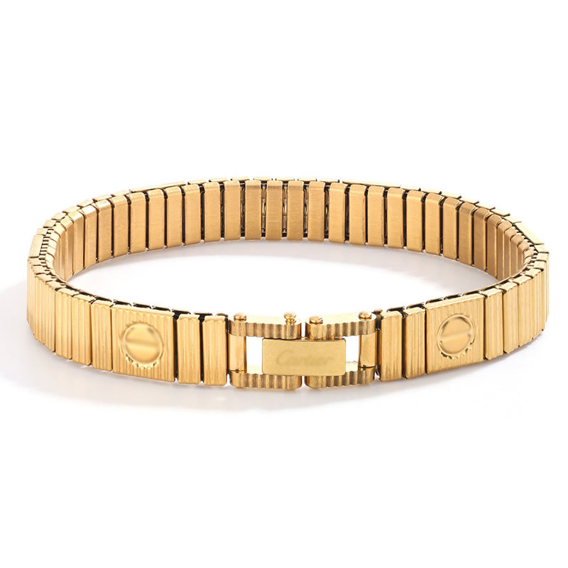 New European and American hot selling light luxury high-end stainless steel elastic bracelet