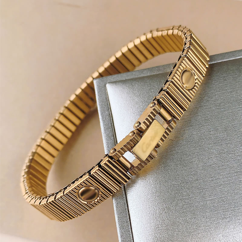 New European and American hot selling light luxury high-end stainless steel elastic bracelet