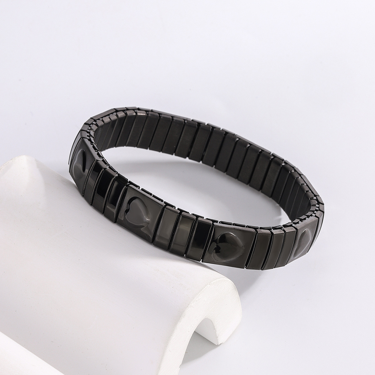 Love elastic multi-color stainless steel bracelet