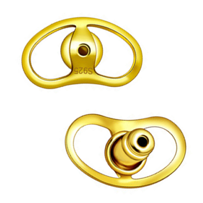 925 Sterling Silver Pig's Snout Ear Nut
