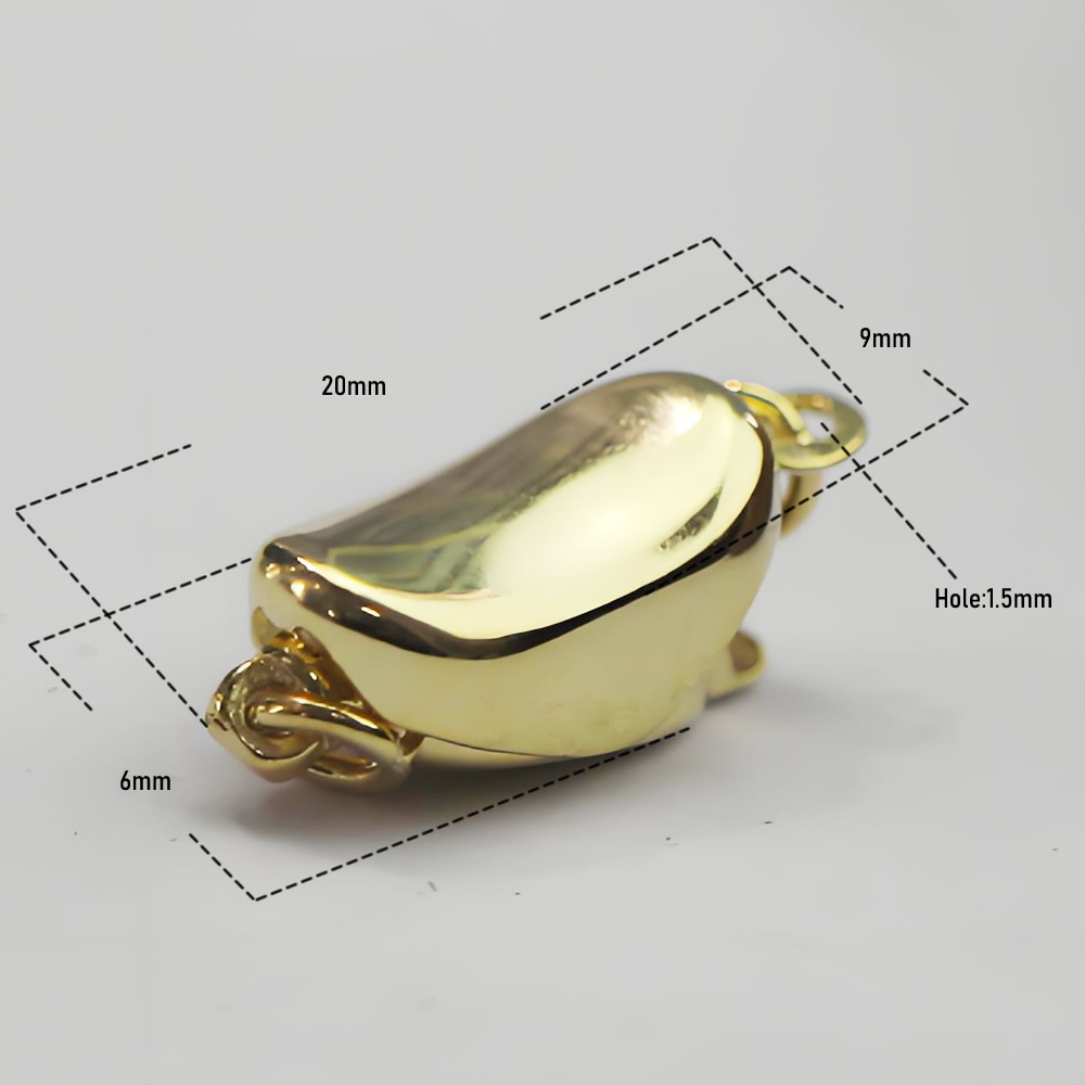 Sterling Silver Clasp Anti-Allergy Finding Verified Real Silver Material