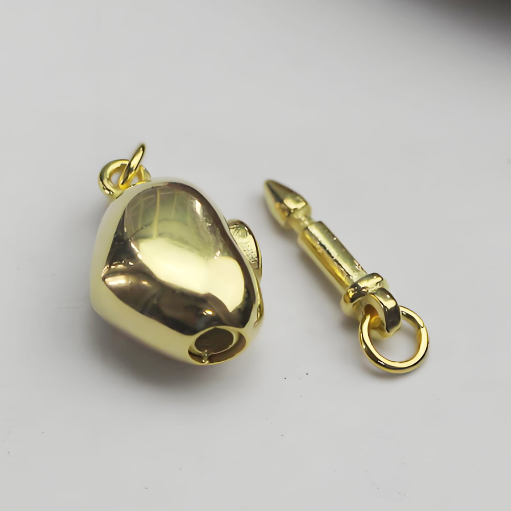 Sterling Silver Heart Shape Slide Clasp Lab Tested Authentic  Online Anti Tarnish DIY Necklace Jewelry Findings