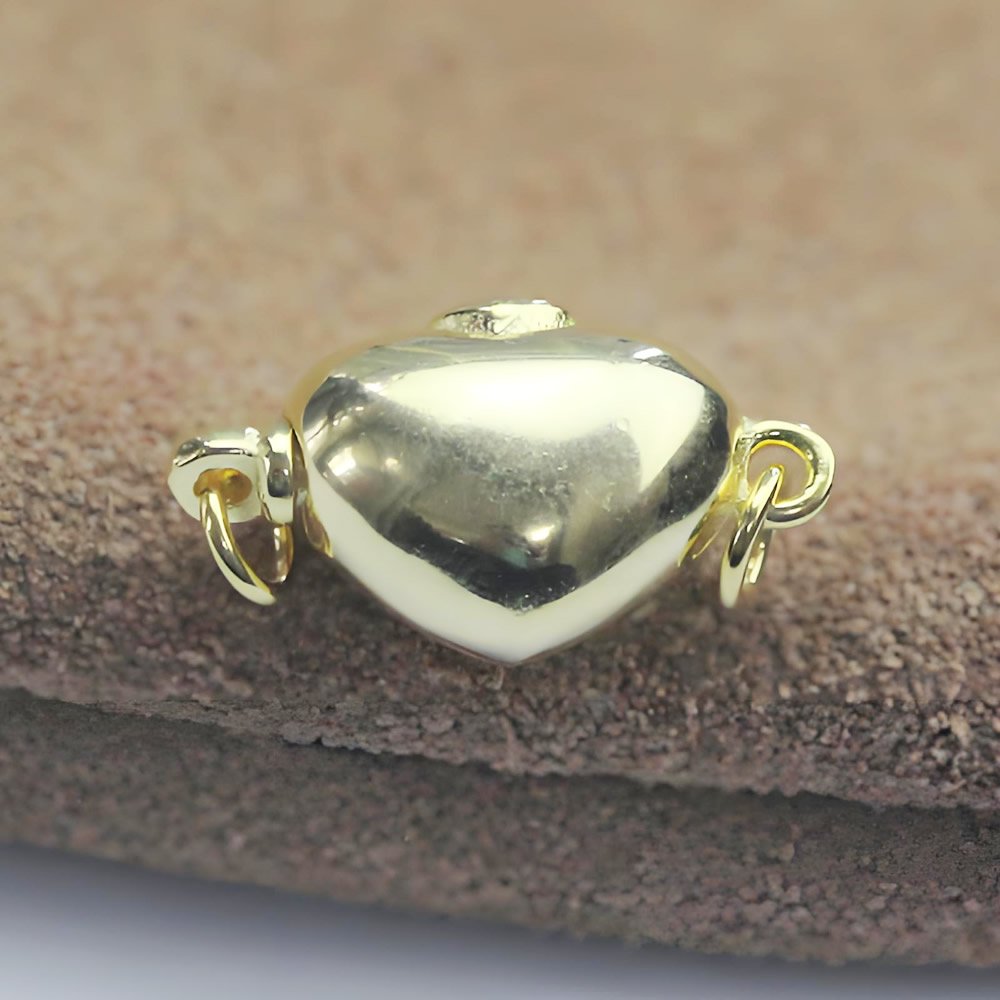 Sterling Silver Heart Shape Slide Clasp Lab Tested Authentic  Online Anti Tarnish DIY Necklace Jewelry Findings