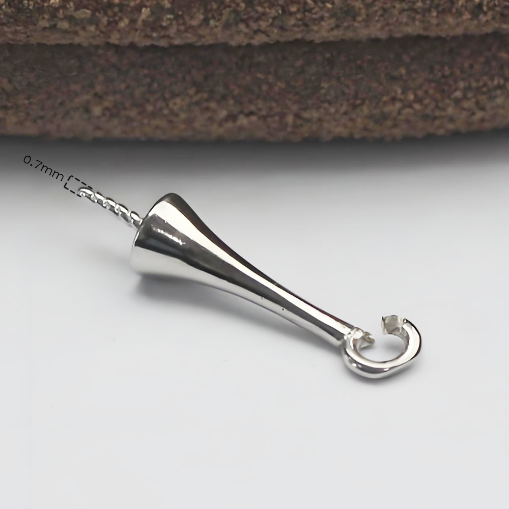 925 Sterling Silver Bails for Half-Drill