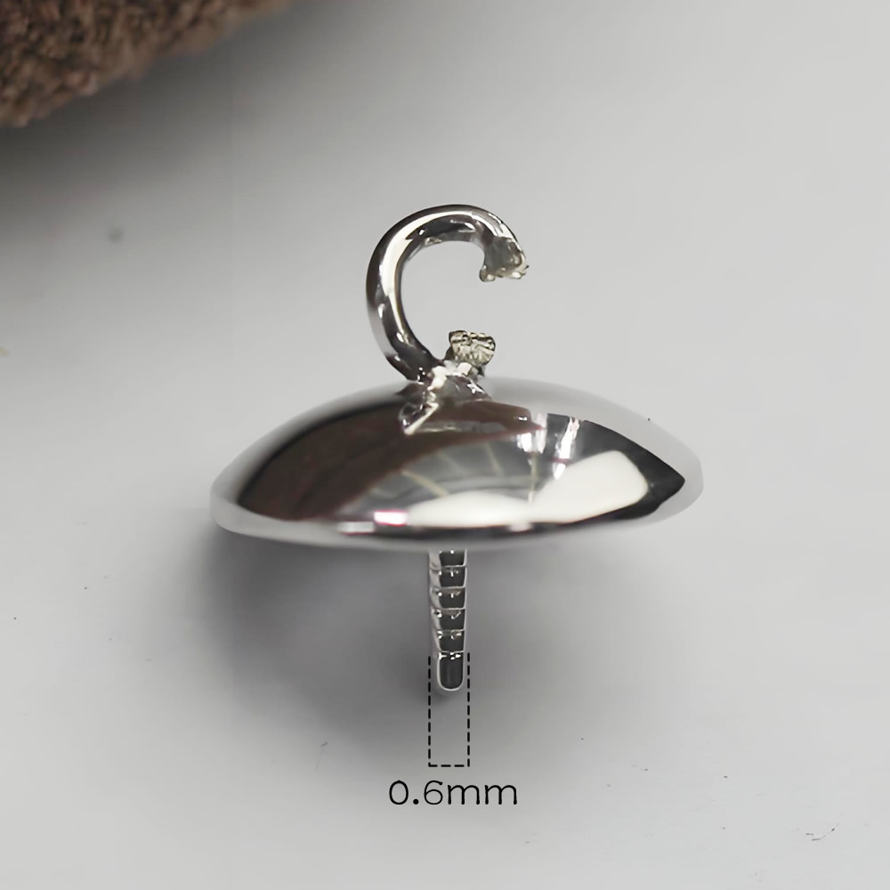 925 Sterling Silver Bails for Half-Drill