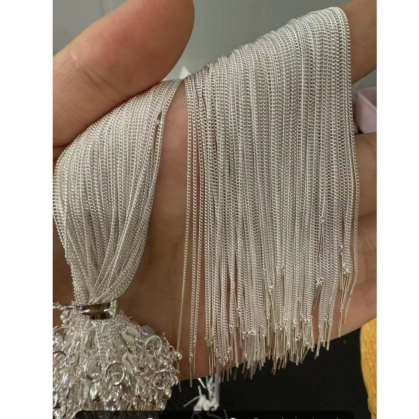 Fashion jewelry chain silver oval chains classic style wholesale jewelry making supplies sterling silver DIY nickel-free