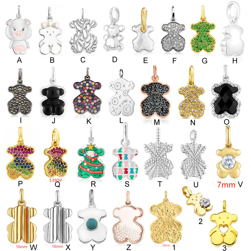 European and American Style Light Luxury Bear Pendant