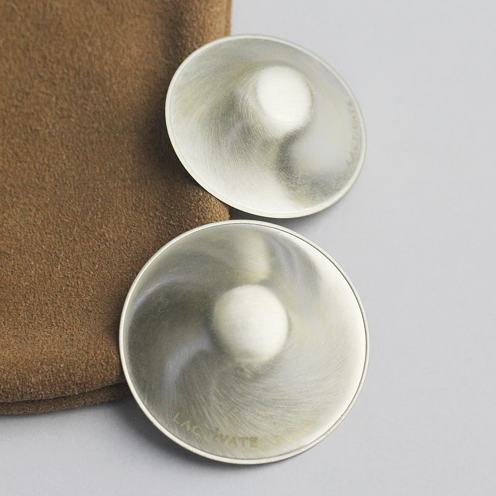 999 Solid Silver Flat Shield Stud Earrings Lab Tested Authentic DDP In Stock Online Anti Tarnish Minimalist Jewelry Findings