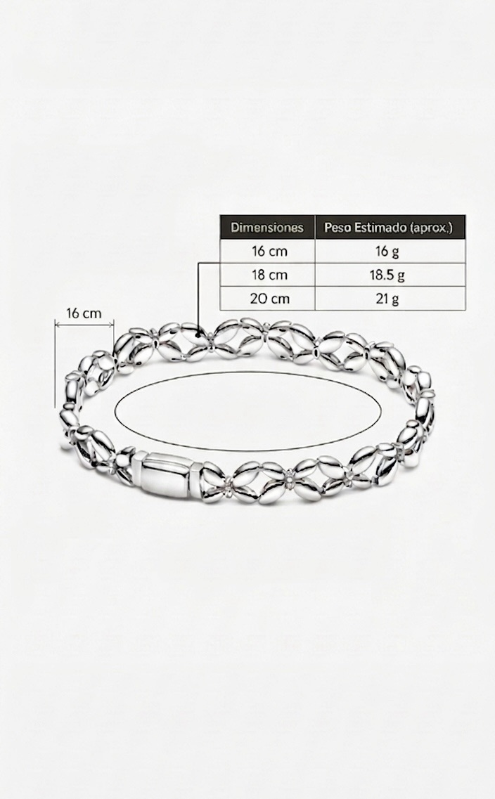 S925 Sterling Silver Butterfly Motif Filigree Link Bracelet