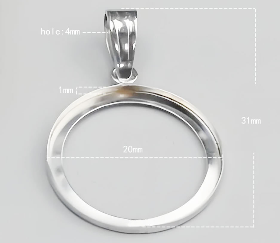 Sterling Silver Pendant Setting