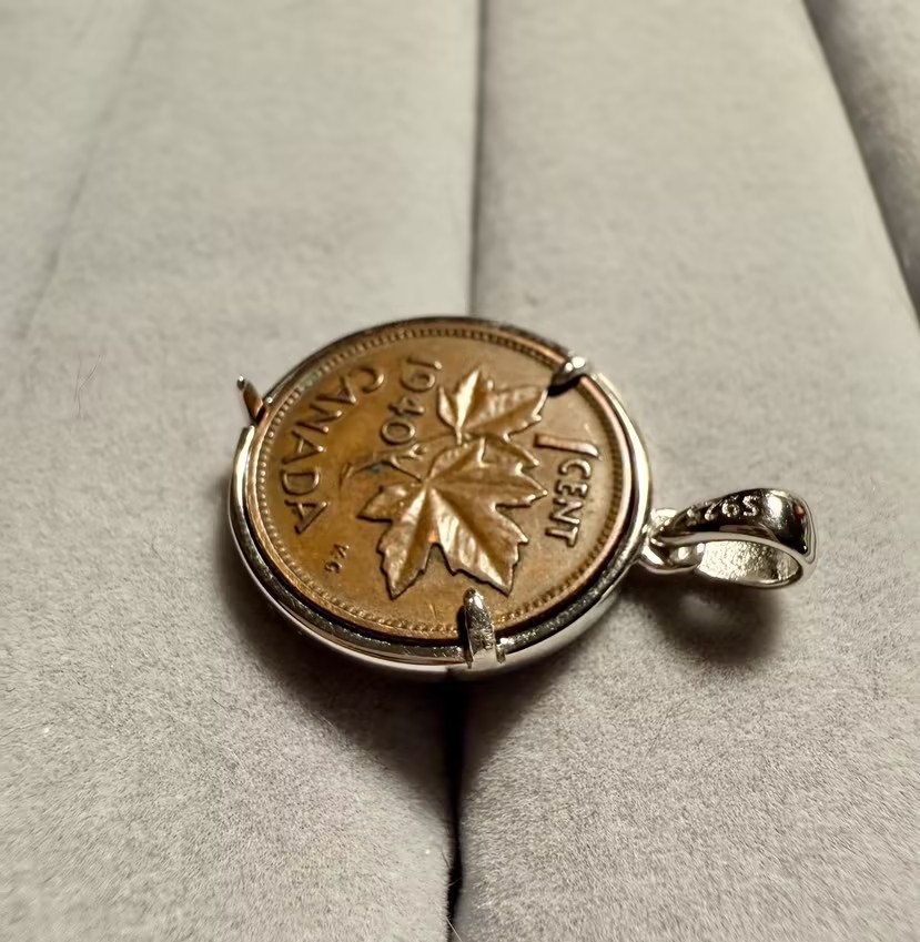 （无工费）925 sterling silver coin bezels with 27.3mm size, 20mm lugs, and snap-in closure.