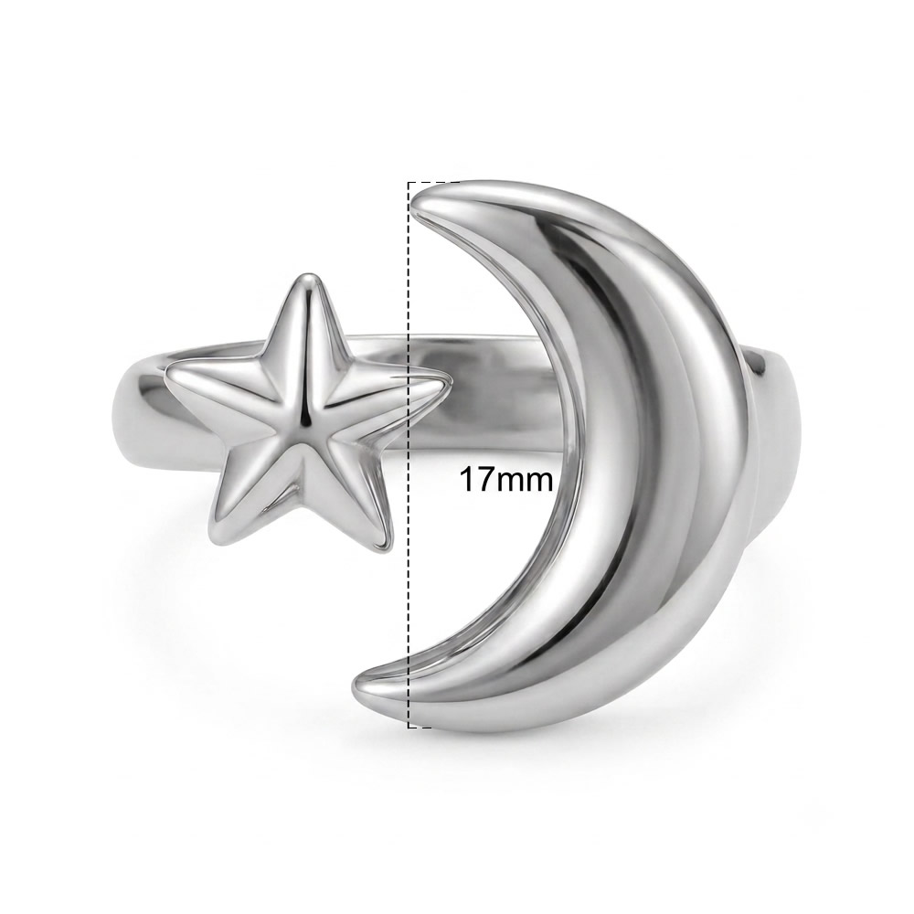 Chunky Gold Rectangle Signet Ring - Waterproof Stainless Steel Statement Band for Women