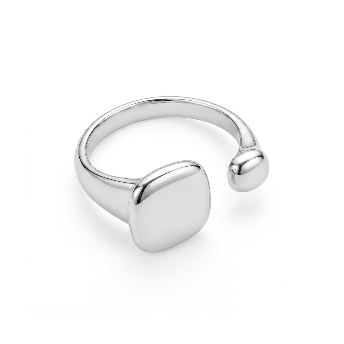 Non Tarnish Gold Dome Ring Stainless Steel - Chunky Waterproof Minimalist Statement Band